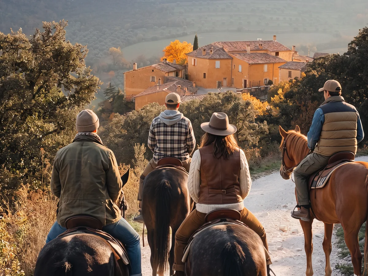 Balade à cheval dans la Drôme, autour de Condorcet
